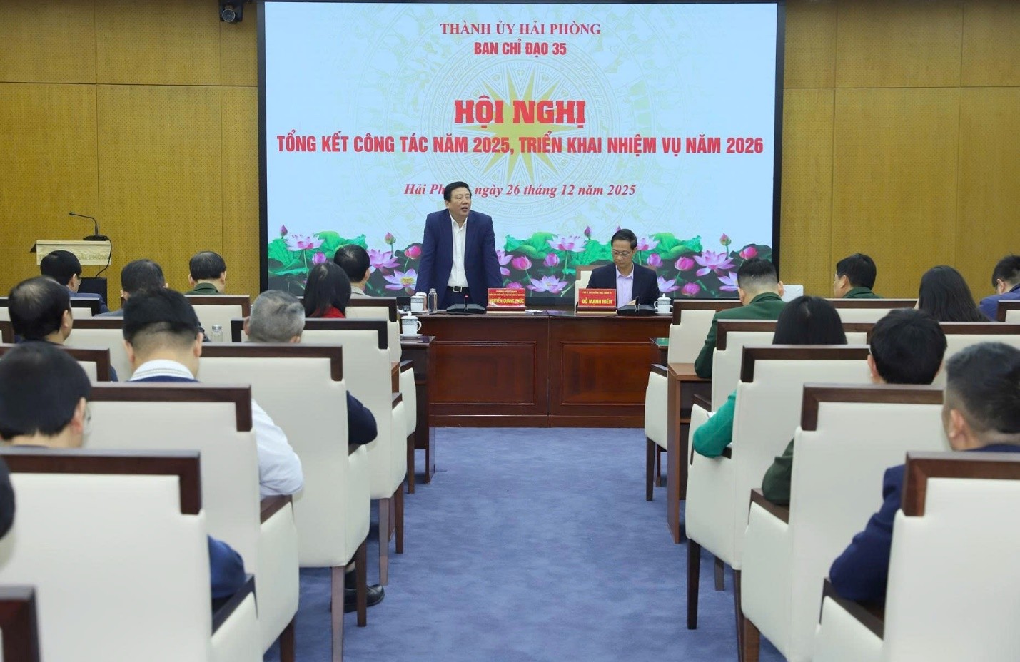 Ban Chỉ đạo 35 Thành ủy Hải Phòng tổng kết hoạt động năm 2025 và triển khai nhiệm vụ năm 2026