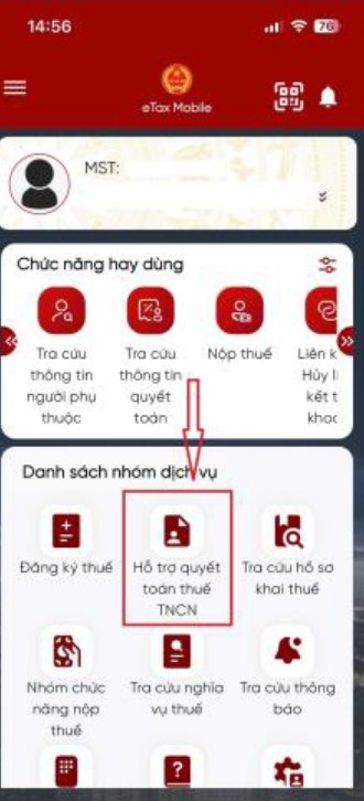 Hướng dẫn lập tờ khai quyết toán thuế thu nhập cá nhân trên Etax Mobile- Ảnh 1.