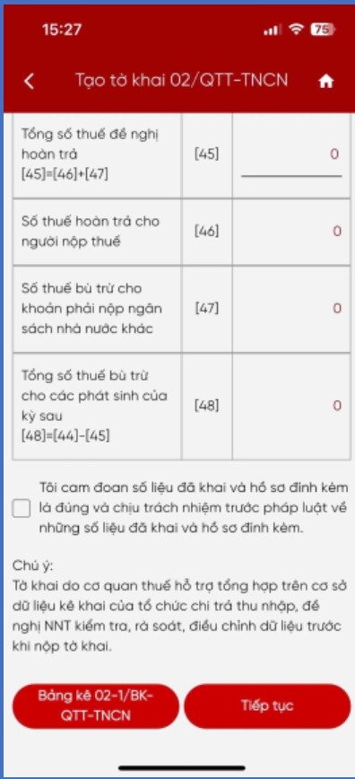 Hướng dẫn lập tờ khai quyết toán thuế thu nhập cá nhân trên Etax Mobile- Ảnh 6.