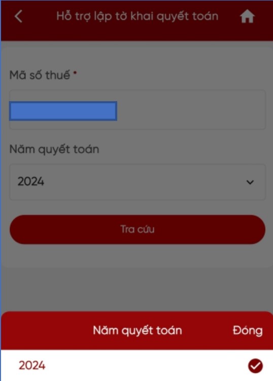 Hướng dẫn lập tờ khai quyết toán thuế thu nhập cá nhân trên Etax Mobile- Ảnh 3.